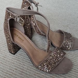 Old Navy glitter sandals